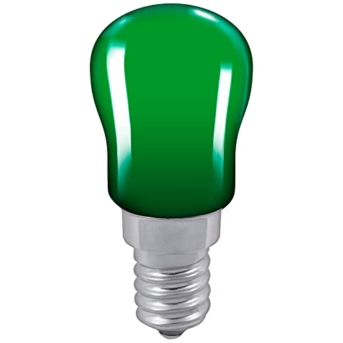 Crompton Lamps 15W Pygmy SES-E14 Dimmable Green 15lm SES Small Screw E14 Incandescent Sign Coloured Outdoor External Festoon Light Bulb