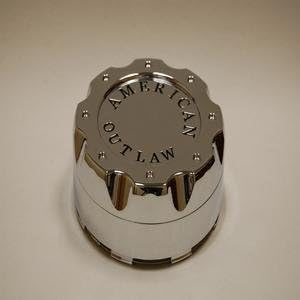 AMERICAN OUTLAW WHEELS BC-671 CHROME CENTER CAP SHORT 2