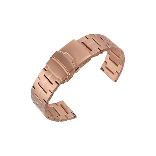 Bracelet de montre universel en acier inoxydable 18mm à 22mm argent