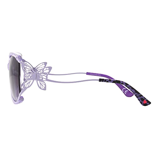Betsey Johnson Women's Rainbows & Butterflies Sunglasses Butterfly, Crystal Purple, 57mm3
