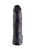 Pipedream King Cock with Balls, Black, 12 Inch