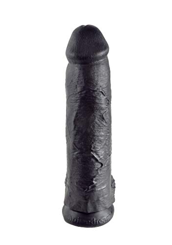 Pipedream King Cock with Balls, Black, 12 Inch