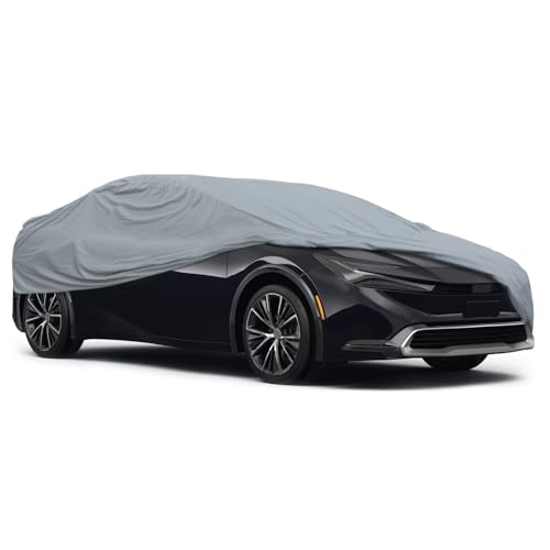 Image of MotorTrend Custom Fit Car Cover for Toyota Prius 2001-2018, All-Weather Protection for Cars Trucks & SUVs, UV Resistant Waterproof Scratch-Resistant, Vehicle Cover for Outdoor & Indoor