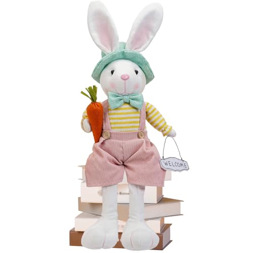 Figurines de lapin mignonnes pour décoration de Pâques et de printemps - 2