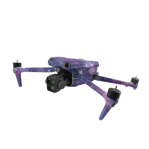 Image of MightySkins Glossy Glitter Skin Compatible with DJI Air 3 - Violet Stars | Protective, Durable High-Gloss Glitter Finish | Easy to Apply