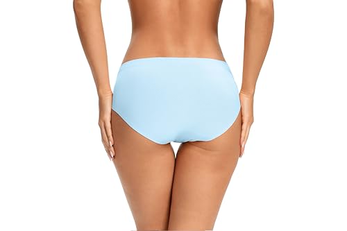 Image of voenxe Women Seamless Hipster Underwear,No Show Ladies Panties Bikini,Full Coverage Breathable Briefs,Comfy,Invisible,5-Pack