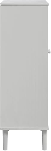 Miniatura 7 de Shoe Storage Closet Shelves, Shoe Cabinet White Solid Pine Wood Medium for Closet, Bedroom, Entryway, Garage, Space-Saving