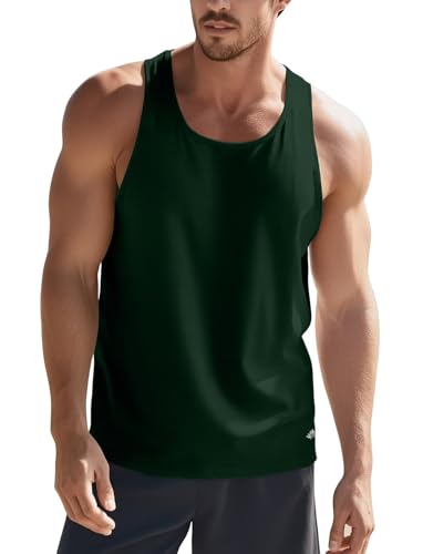 Zengjo Athletic Tank Tops for Men Y-Back Quick Dry Runnning Workout Gym Muscle Tanks Lightweight3