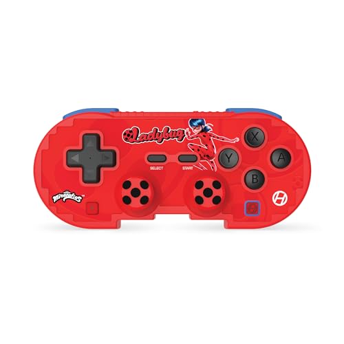 Image of Hyperkin Pixel Art Bluetooth Controller - Official Miraculous Ladybug Limited Edition, Wireless Gamepad for Nintendo Switch, PC, Mac, Android, iOS, Steam Deck, Amazon Luna, Tesla