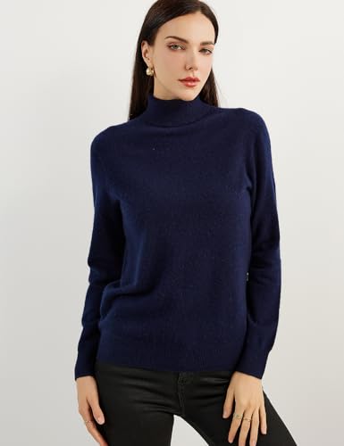Women's 100% Pure Cashmere Sweater Turtleneck Long Sleeve Warm Soft 2025 Fall Winter Knit Pullover2