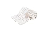 Berkshire Baby Blanket,Ultra-Plush Reversible Chenille Knit Toddler Blanket,Cute Pattern Nursery Crib Blanket,Ideal Baby Gift(30x40 Inches,Teddy Bear Knit White-Tan)