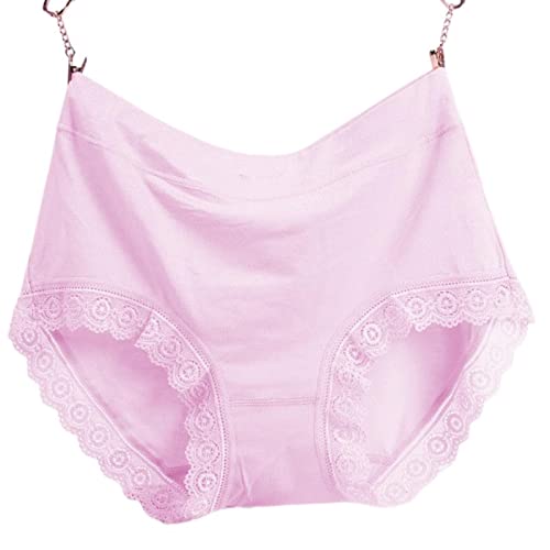 Culotte grande taille en dentelle lot de 3 slips confortables rose pour le quotidien
