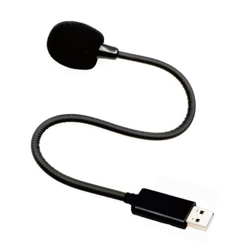 Dasbsug Microfono USB C a collo di cigno per computer portatile microfoni esterni laptop video interviste microfono da conferenza pieghevole