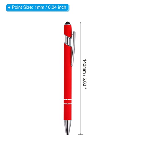 Stylo à bille 2 en 1 PATIKIL rouge idéal pour le bureau et la tablette