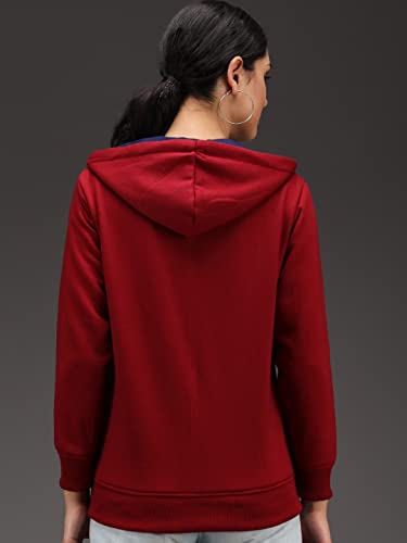 Image of eKools� Women's Fleece Winters Hoodie Sweatshirt Zipper with Pockets (Flee1 Series)