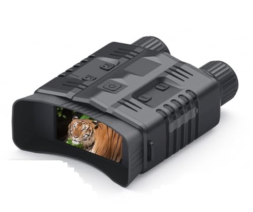 LBNVBC Dispositivo de binoculares de visión Nocturna 4K 800m Full Dark 8W Infrarrojos 10x Gafas de telescopio Digital for Camping grabación de vídeo