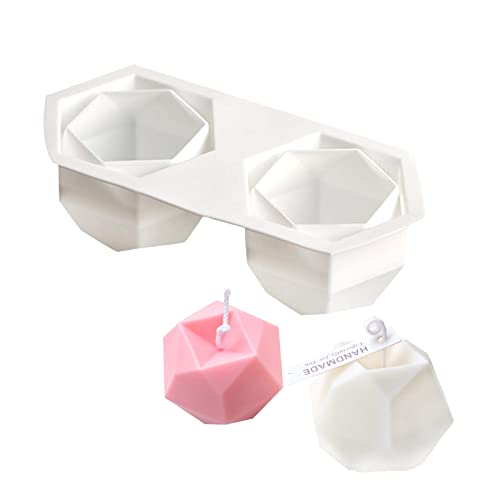 Stampo in Silicone Cubo 3D, Forma di Candela Fai da Te 3D, Aromaterapia Stampo, Stampo per Candele, Stampo in Silicone 3D, per lavori Artigianali, Decorazioni, Candele Profumate, Sapone