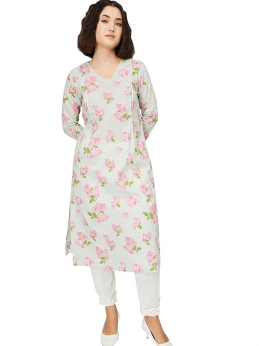 Image of Max Women's Cotton Blend Regular Kurta