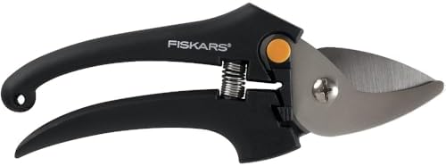 Fiskars Stainless Steel Bypass Fashion Pruner, Black [379200-1005 FSKSHR] - Thumbnail 4