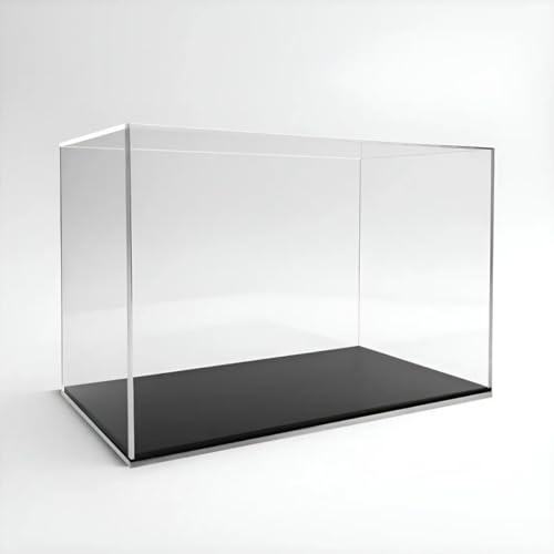 Caixa Expositora em Acrílico Transparente- base cor preta (30x15x20(h))