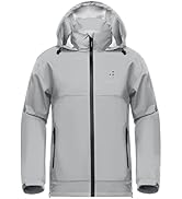 AXESQUIN Men's Rain Jacket Waterproof Lightweight Raincoat with Hood Outdoor Packable Hiking Wind...