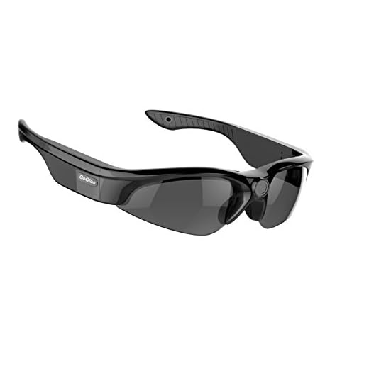 Gogloo POV Full HD 1080P Sport Polarized Sunglasses Video Camera Eywear Smart Glasses Camcorder CMOS MP4 H.264 (Black, 150degree Wide Angle Lens)