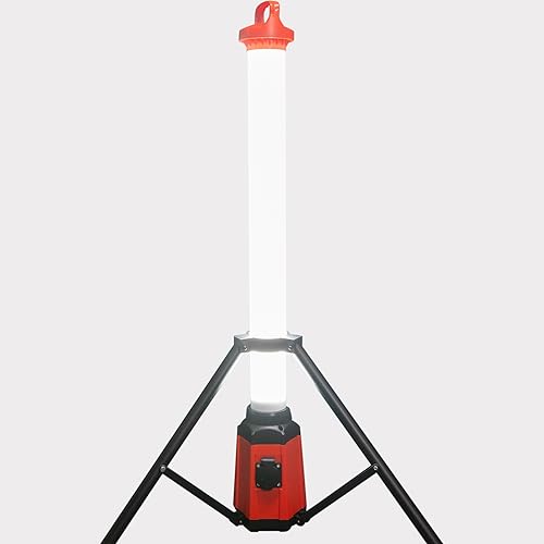 LED Tower Baustrahler Grafner mit Steckdose und Stativ, 7500 Lumen