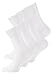 Produktbild VCA 6 Paar Damen Wohlfühlsocken, Ohne Gummibund, Baumwolle, handgekettelte druckfreie Spitze (39/42, weiss)