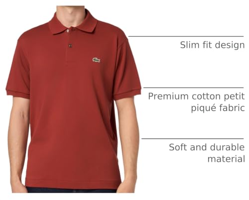 Image of Lacoste Men's Classic Fit L.12.12 Original Pique Polo Shirt, Iberis, Large