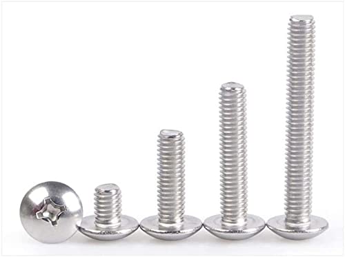Weave Essentials Edelstahl große Flache Kopfschraube Schraube Pilzkopf Kreuzmaschine Schraube M3M4M5M6 Maschinenschrauben Wagenbolzen Cover