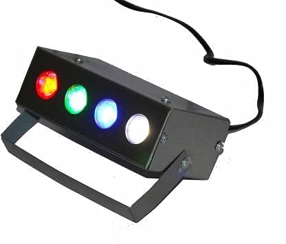 Image of Mini Laser Projector Par Light 4 ?Corded Electric LED RGBW Stage Lighting For Party And DJ Shower Laser Light For Small Area Shower Laser Light, 2 Volts, Black