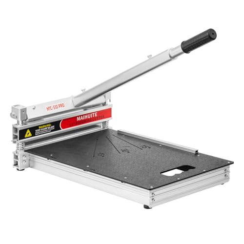 17mm Laminatschneider Pro | 330mm Vinylschneider für LVP, SPC, WPC, Bambus & Parkett | 0°-45° Winkelschnitt | Wolframstahlklinge | Staubfrei, ergonomisch | Profi Werkzeug für Bodenbeläge