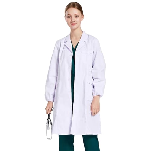 CATOR Bata de Laboratorio Hombre Mujer, Bata Poliéster Bata Blanca Manga Larga Bata Laboratorio Disfraz Doctora para Estudiantes Escuela Laboratorio de Ciencia Enfermera Cosplay, Puños elásticos, S CATOR Bata de Laboratorio Hombre Mujer, Bata Poliéster Bata Blanca Manga Larga Bata Laboratorio Disfraz Doctora para Estudiantes Escuela Laboratorio de Ciencia Enfermera Cosplay, Puños elásticos, S