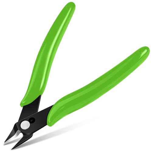 Ainiv Petite Pince Coupante, Coupantes de Côté, Pinces Coupantes Latérales Precision, Outillage Electricien Cutter Affleurant pour Fils Durs, Mous et...