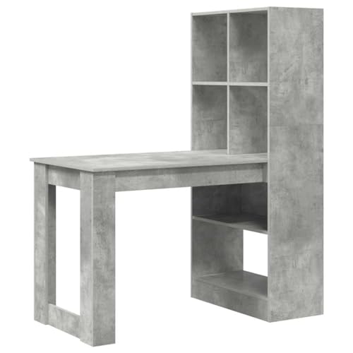 Bureau d'ordinateur moderne à grande surface durable et rangements