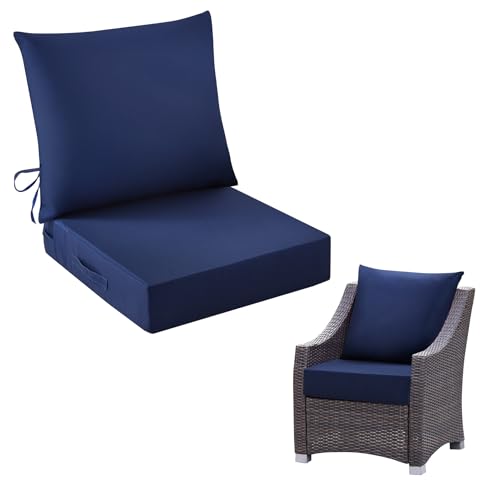 IASEAHK Outdoor Chair Cushions, 24 x 24 Inch Outdoor...