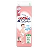 グーン 【テープ BIGサイズ】プラス 敏感肌にやわらかタッチ おむつ (12~20kg) 38枚 (ディズニーデザイン)