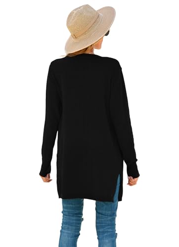Image of TASAMO Cardigan Sweaters for Women Long Sleeve Open Front Casual Knit Fall Coat Oversized Soft Outwear with Pockets