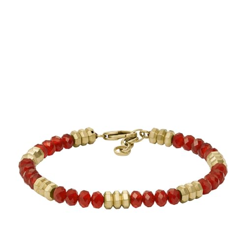 Fossil Herrenarmband All Stacked Up Beads Achat rot, JF04606710 – Ansicht 1