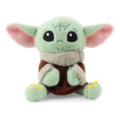 Baby Yoda Plush Toys Stuffed Baby Yoda Plush Cute Yoda Doll for Child Stuffed Animals Travel Toys for Kids(10 inch)