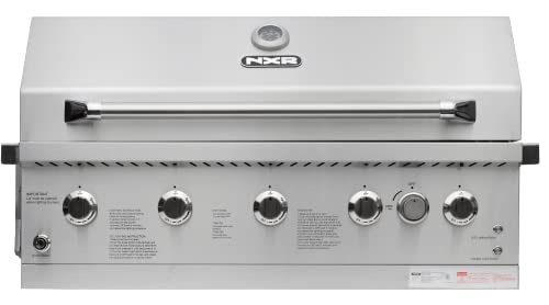 NXR Drop in 5 Burner Gas Grill with Rotisserie Burner