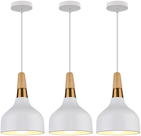 Home-Neat Luminária Pendente Moderna, Kit com 3 Luminária de Ping...