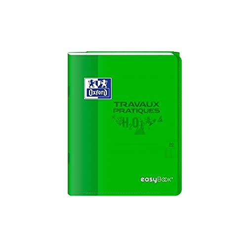 Oxford - Lotto di 10 quaderni TP esaybook rilegati, 17 x 22 cm, 80 p, 90 – 120 g, colori casuali