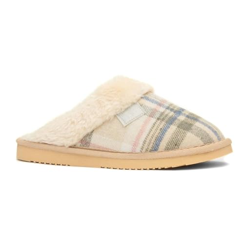 Wicklow - Pantofole da donna, bordo in finta