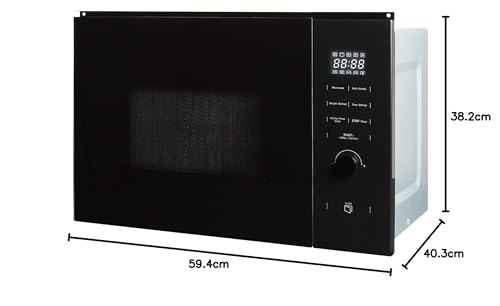 Cookology TCM25BGL 25L Built-In Microwave Oven With Grill, 900W - Image 10