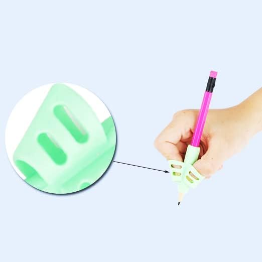 Miniatura 4 de YANGZHI 9 empuñaduras para lápices de escritura para preescolar, suministros escolares, herramientas de corrección de postura, suministros escolares