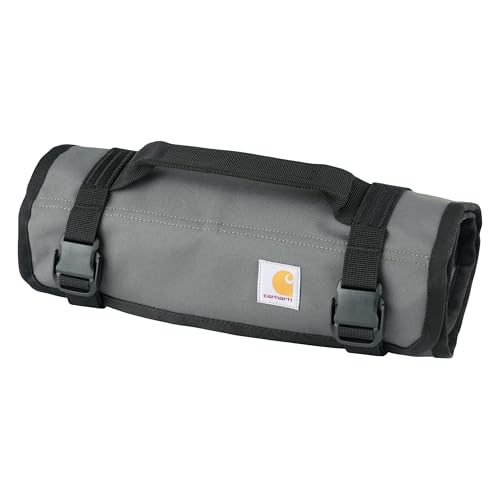 Carhartt Utility Roll Organizer Durable Water-Resistant Tool Roll Gravel 16 Pocket