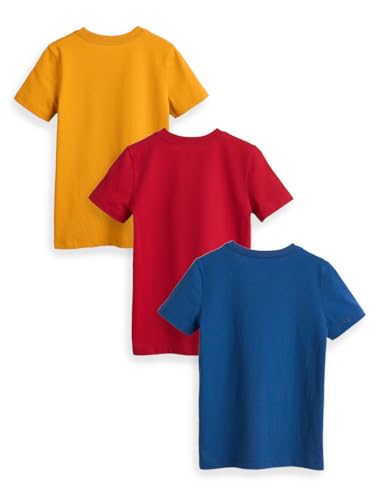 Image of Amazon Brand - Symbol Boys 100% Cotton Graphic Printed Half Sleeves T-Shirt | Age 6-14 Years (Available in Combo Pack of 3 and 5)