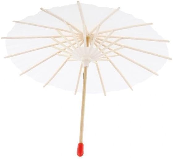 Bnf® 4xMini Blank Paper Umbrella Decorative Cocktail Umbrella DIY Kids Toys 20cm | Crafts | Handcrafted & Finished Pieces | Paper Crafts