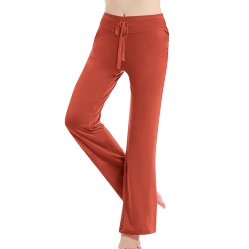duxyoz - duxyoz Pantalon de yoga pour filles - Taille haute - Legging d'entraînement - Jambe large - Pantalon décontracté - Pantalon de jogging athlétique - Pantalon de détente extensible - Pantalon de détente